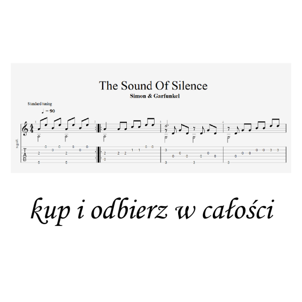 Nuty i tabulatura The Sound Of Silence - obrazek 2