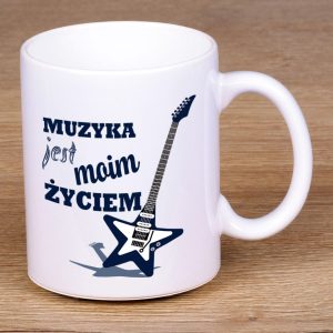 Kubek dla gitarzysty Muzyka jest moim życiem