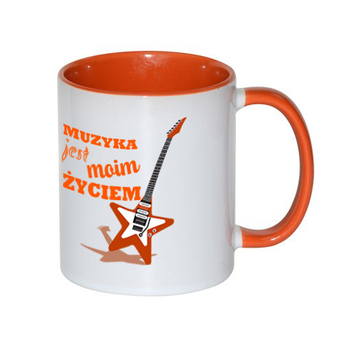Kubek dla gitarzysty Muzyka jest moim życiem - obrazek 3