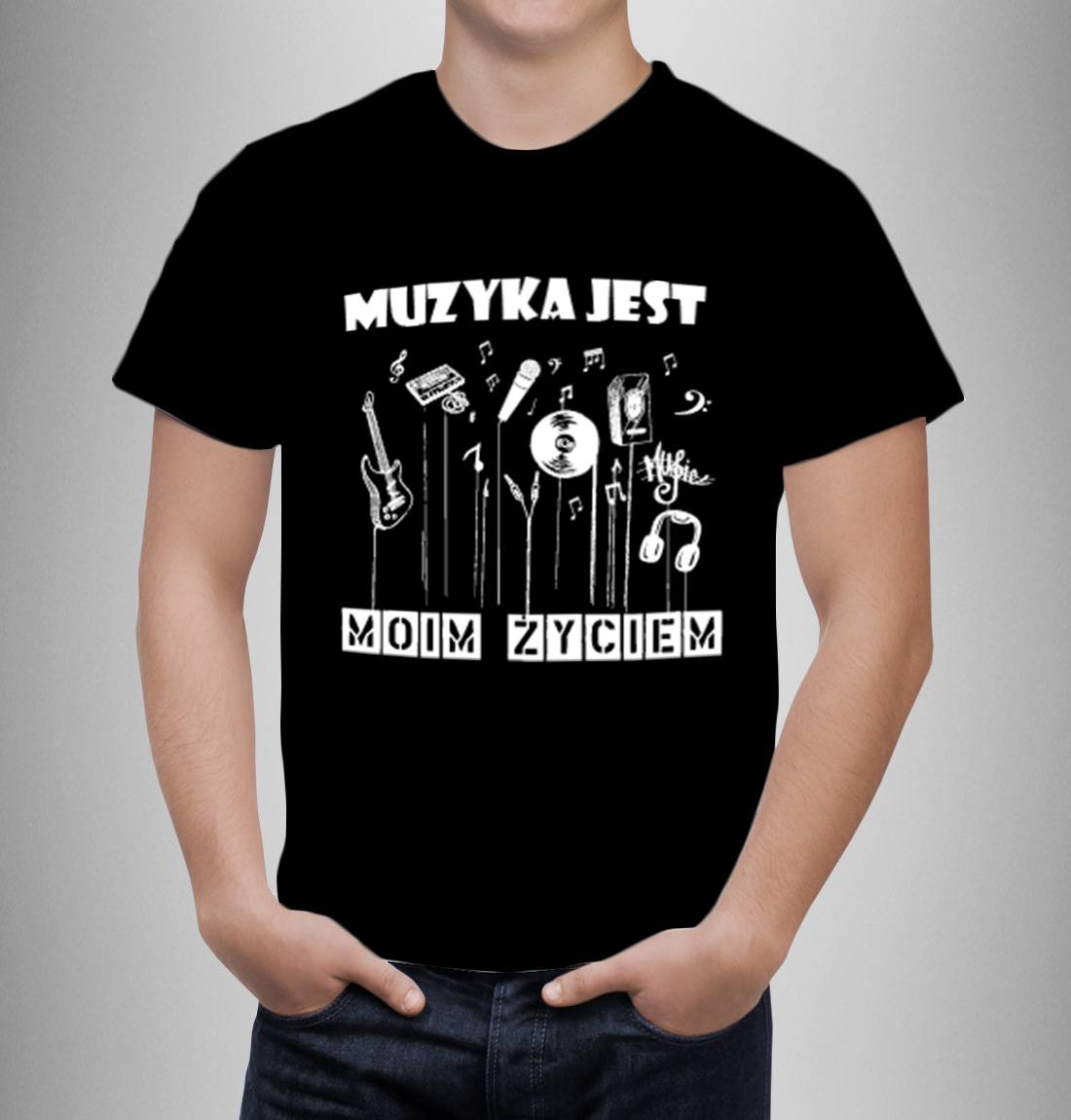 Koszulka Muzyka jest moim życiem