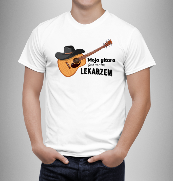Koszulka Moja gitara jest moim lekarzem