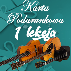 Karta podarunkowa na lekcję gry na gitarze