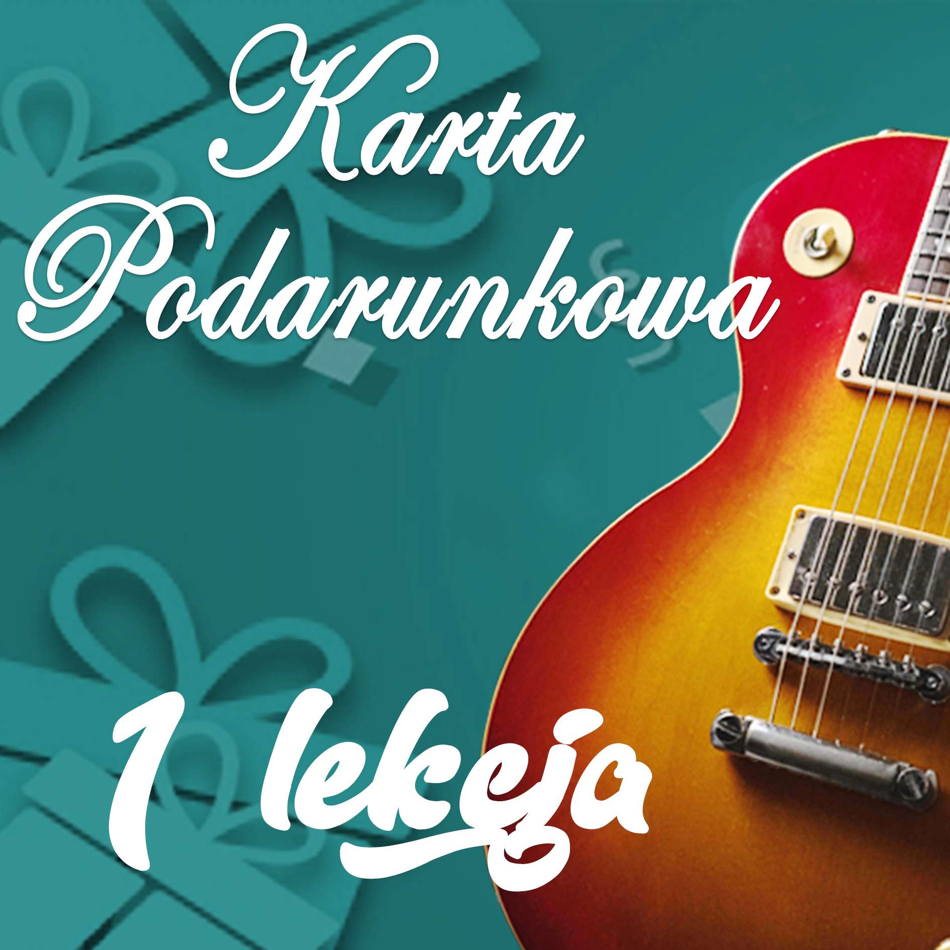 Karta podarunkowa na lekcję gry na gitarze elektrycznej
