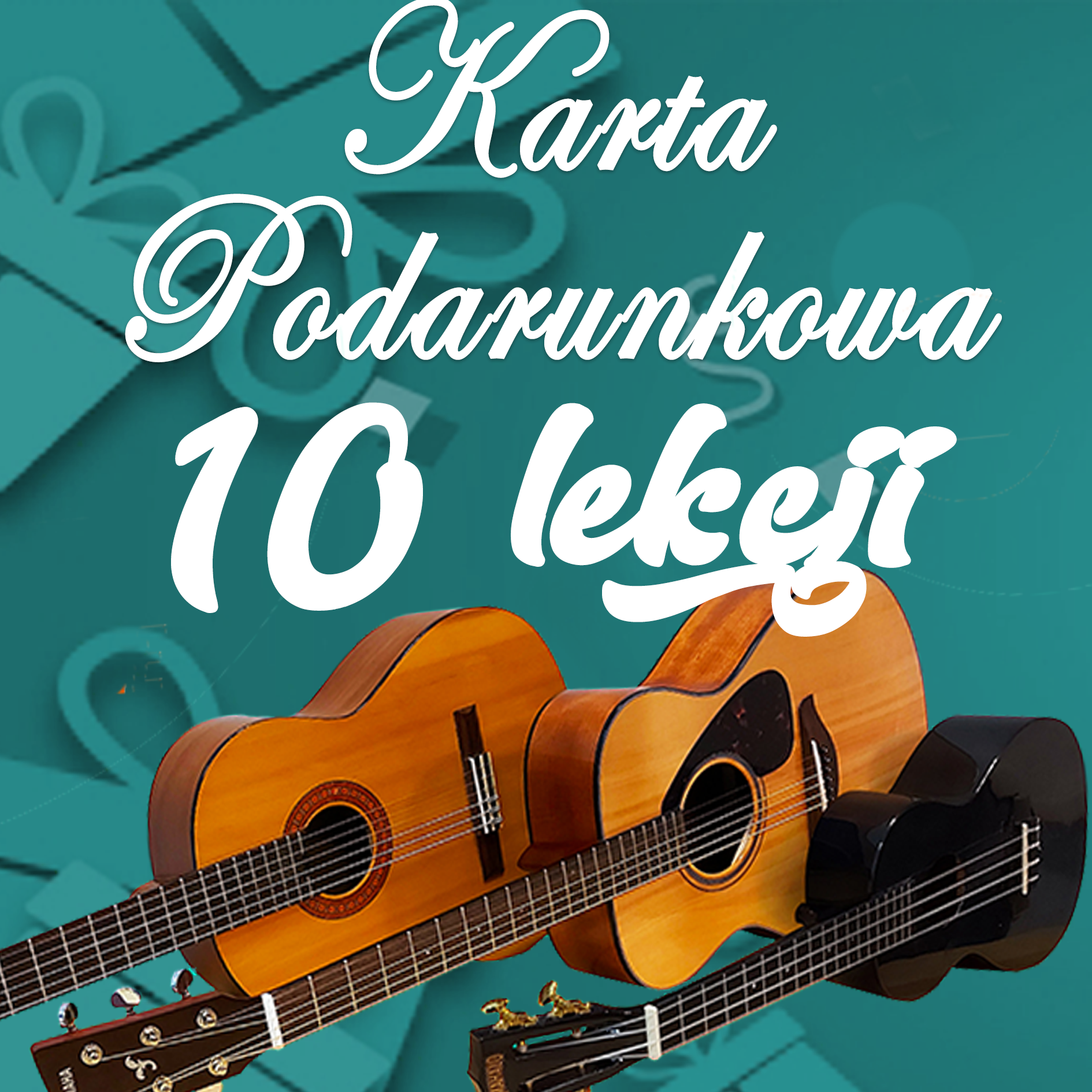 Karta podarunkowa na lekcje gry na gitarze (10 godzin)