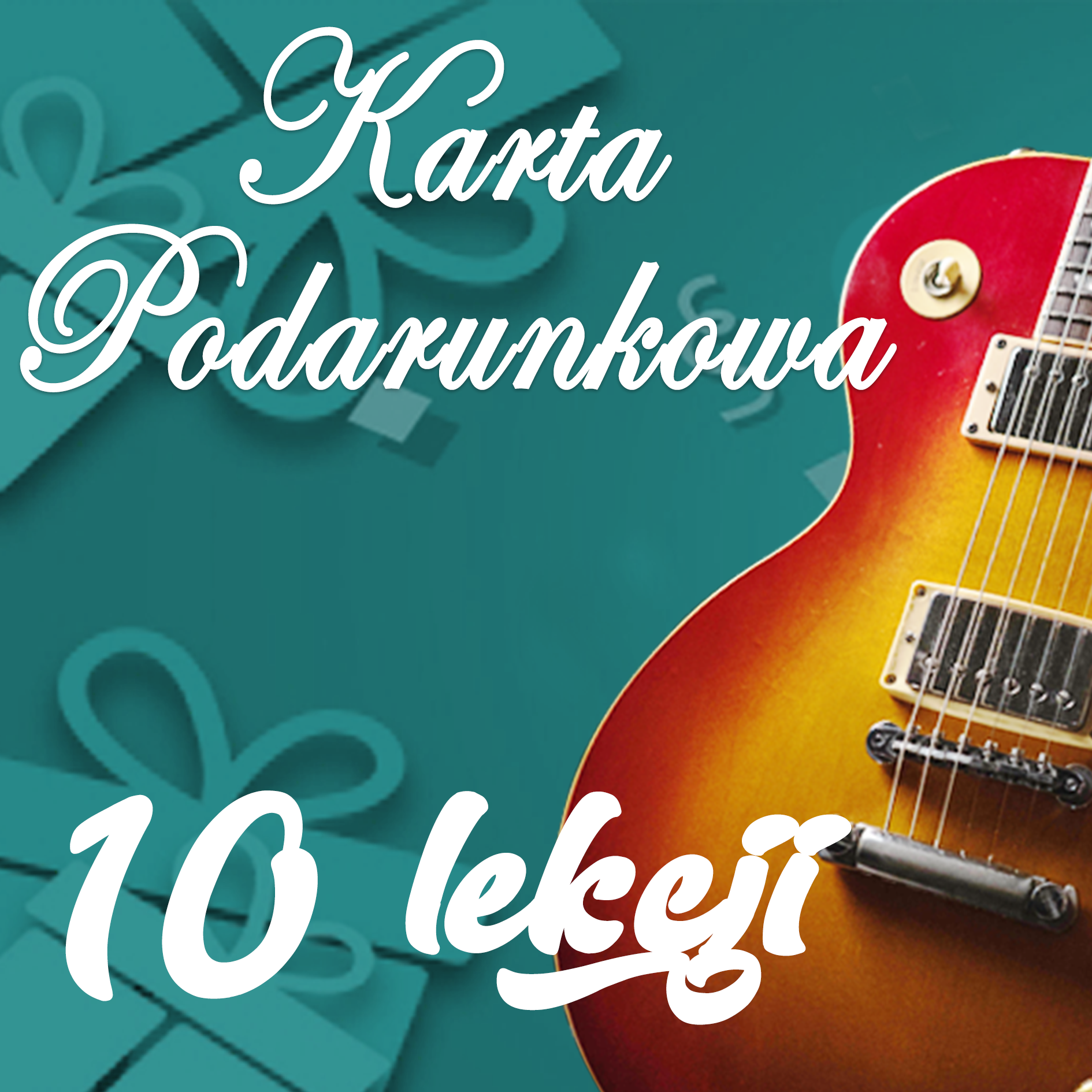 Karta podarunkowa na lekcje gry na gitarze elektrycznej (10 godzin)