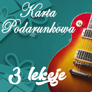Karta podarunkowa na 3 lekcje gry na gitarze elektrycznej