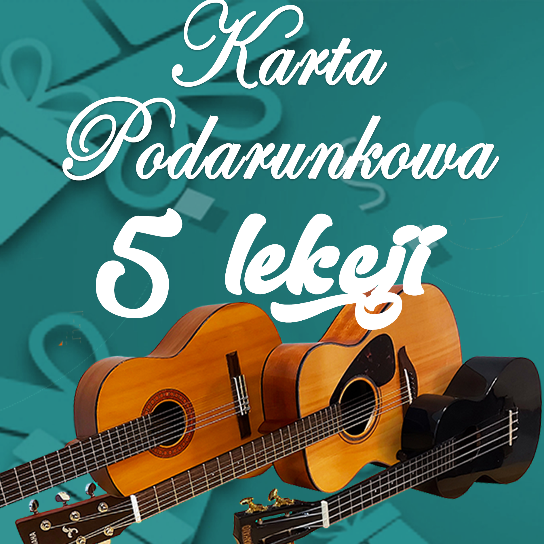 Karta podarunkowa na lekcje gry na gitarze
