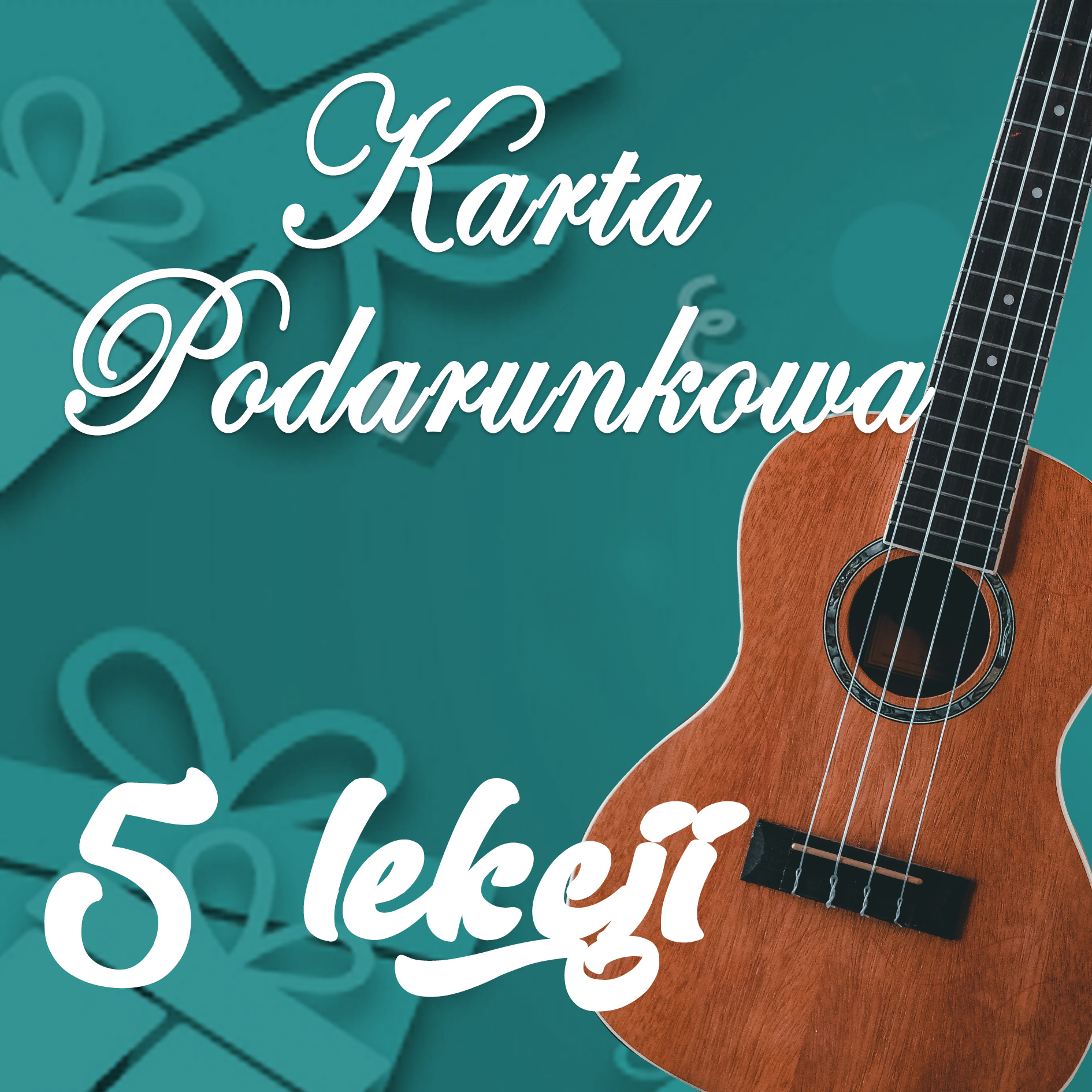 Karta podarunkowa na lekcje gry na ukulele