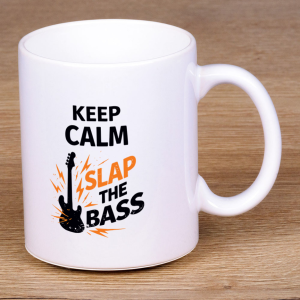 Kubek dla basisty Keep calm and slap the bass
