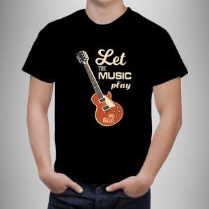 Koszulka dla miłośnika muzyki „Let the Music Play"