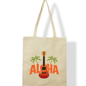 Torba bawełniana dla fanów ukulele – „Aloha”